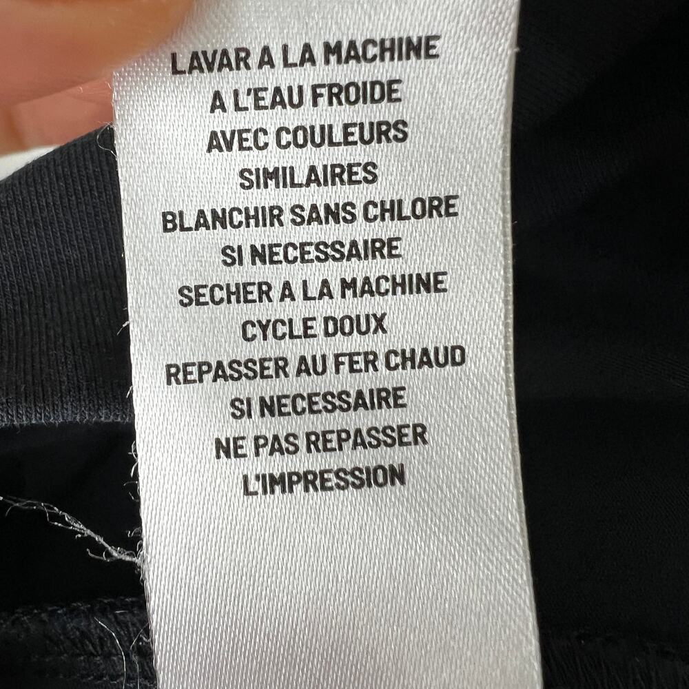 LIFE IS GOOD Crusher Flex Black Top Cotton Stretch Crew Neck Pullover Size Small - Picture 9 of 9